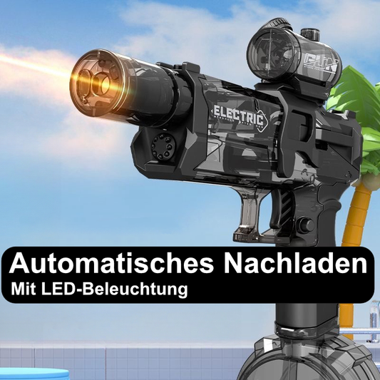 HydroBlaster X – Die ultimative elektrische Wasserpistole für coole Wasserschlachten!