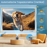 Trendsparadies – VibeBeam by XGODY Mini-Beamer mit 4K Support, WiFi 6 & Bluetooth 5.4