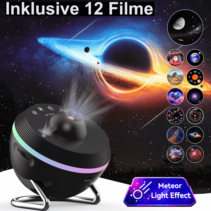 Trendsparadies - Galaxy-Projektor 360° LED-Nachtlicht mit Sternenhimmel-Effekt