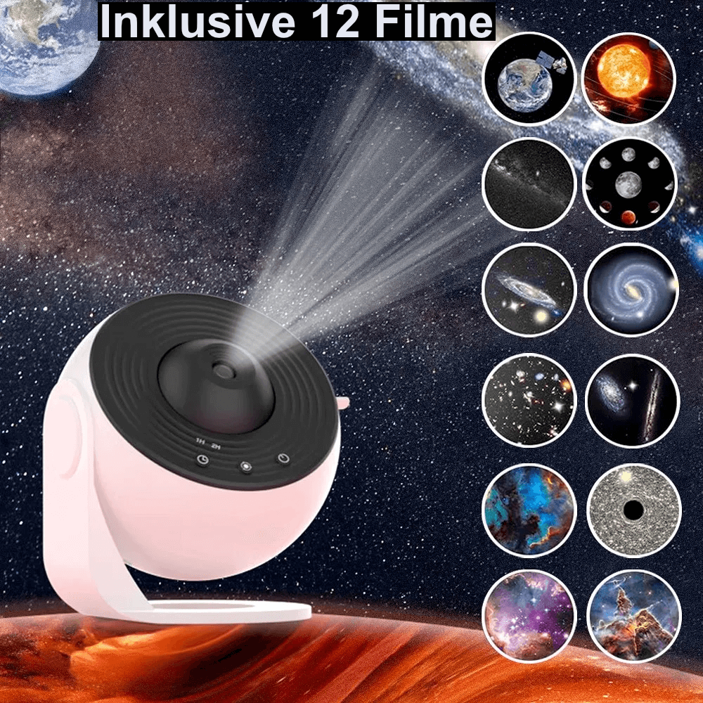 Trendsparadies - Galaxy-Projektor 360° LED-Nachtlicht mit Sternenhimmel-Effekt