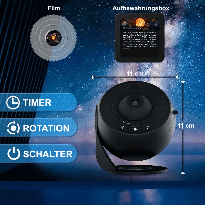 Trendsparadies - Galaxy-Projektor 360° LED-Nachtlicht mit Sternenhimmel-Effekt