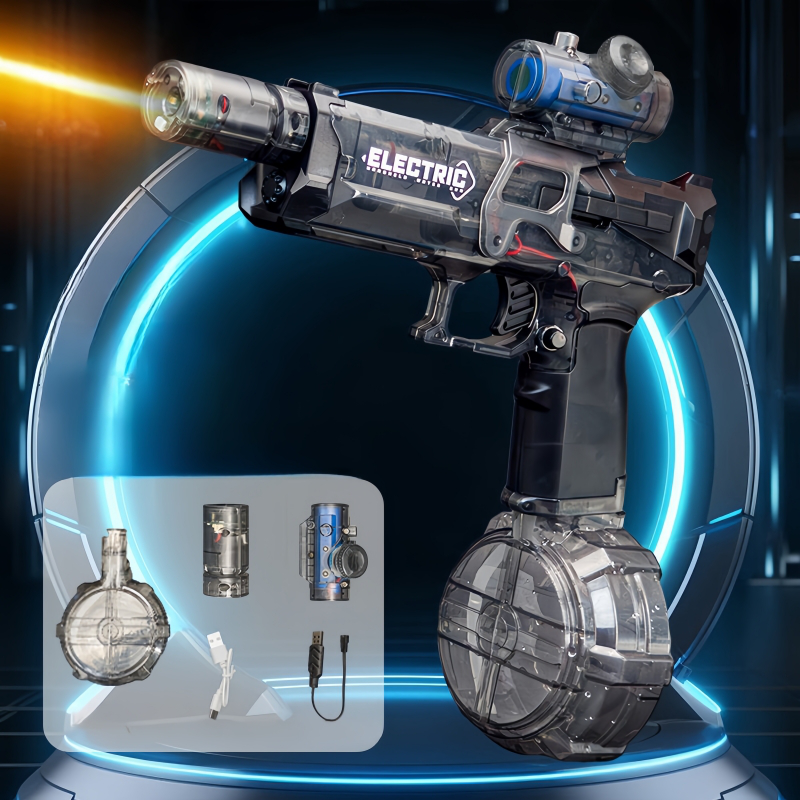 HydroBlaster X – Die ultimative elektrische Wasserpistole für coole Wasserschlachten!